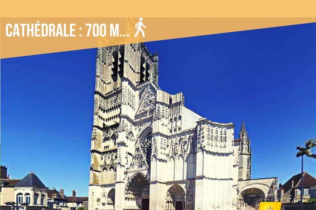 La Belle Pause - Studio Auxerre Proche Parking エクステリア 写真
