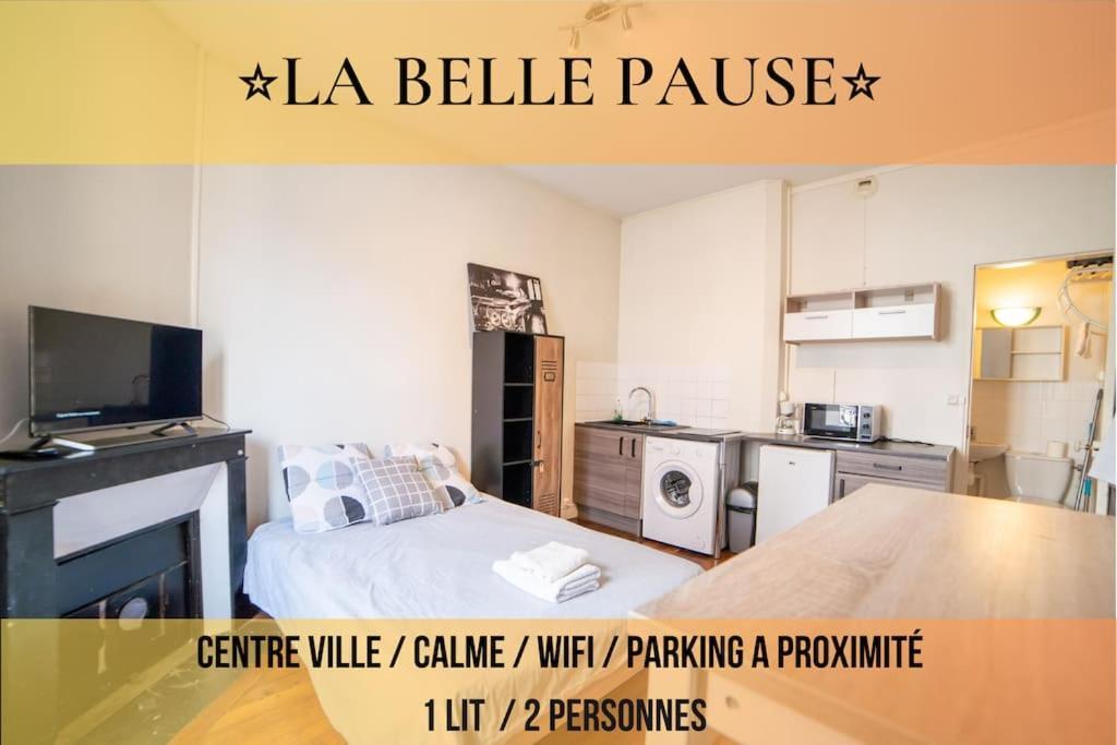 La Belle Pause - Studio Auxerre Proche Parking エクステリア 写真