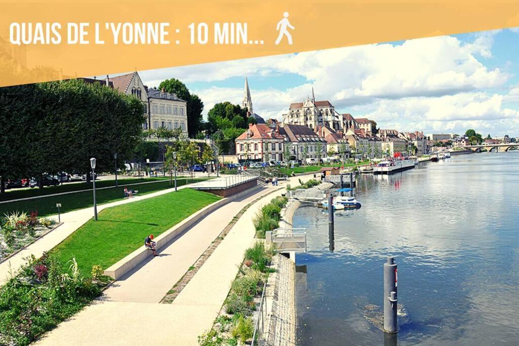 La Belle Pause - Studio Auxerre Proche Parking エクステリア 写真